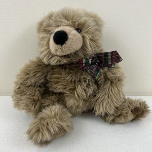 The Manhattan Toy Company Brown Bear With Bow Stuffed Animal Plush 1995